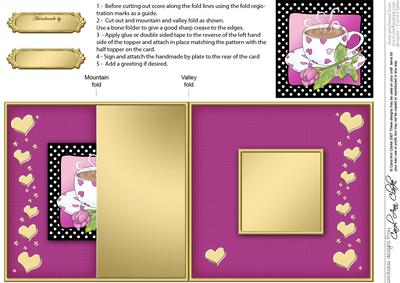 Coffee Time - No-Hole Fold Back Card