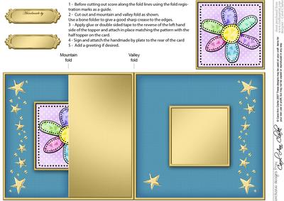 Patchwork Petals No-hole Fold Back Card