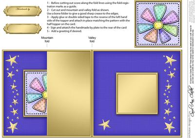 Patchwork Petals No-hole Fold Back Card