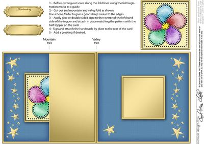 Patchwork Petals No-hole Fold Back Card