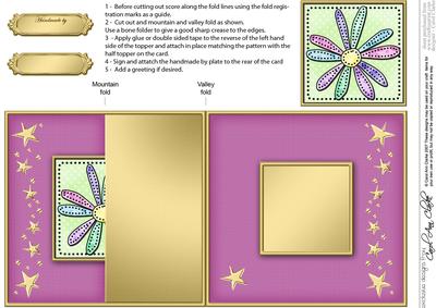Patchwork Petals No-hole Fold Back Card