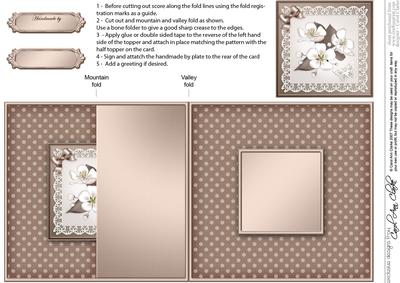 Apple Blossom No-hole Fold Back Card
