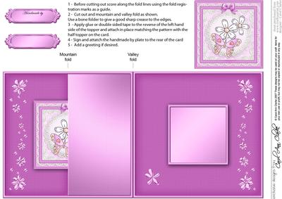 Fluttery Butterfly No-hole Fold Back Card