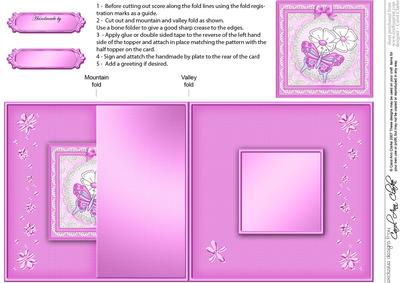 Fluttery Butterfly - No-Hole Fold Back Card