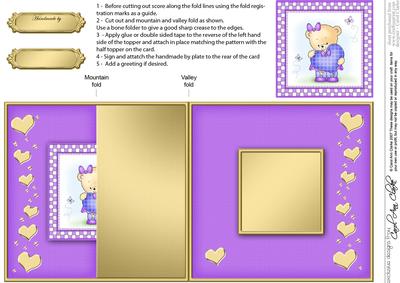 Rosie's Heart No-hole Fold Back Card