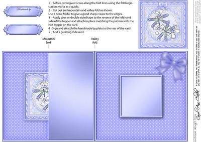 Dreamy Dragonflies No-hole Fold Back Card