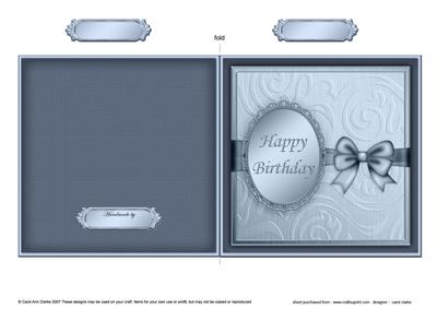 Birthday Quick Cut and Fold Card