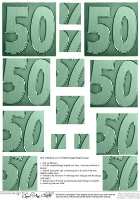 50th Metallic Age Twisted Pyramage Sheet