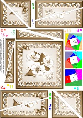 Apple Blossom Quick Card with Twisted Spiral Side Stacker