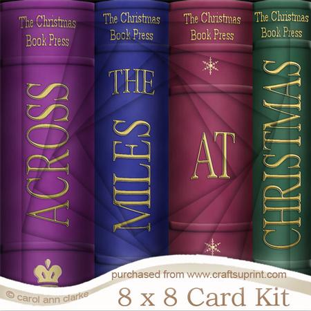 8 x 8 Across the Miles Xmas Books Twisted Tunnel Kit