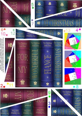 Merry Christmas Books Twisted Spiral Side Stacker