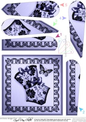 Elegant Boudoir Fan Pyramage Topper