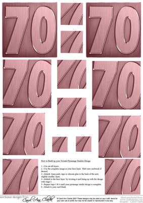 70th Metallic Age Twisted Pyramage Sheet