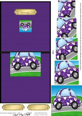 Funky Love Bug Car No-Hole Over the Edge & spiral pyramid