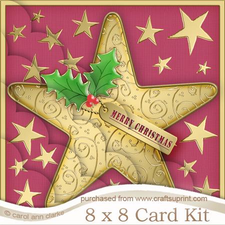 8 x 8 Xmas Star Kit with Scalloped Corners