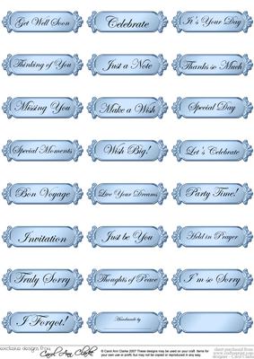 A 2nd Set of Metallic Everyday Mixed Greetings Text Plates