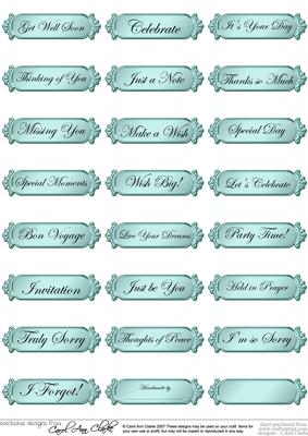A 2nd Set of Metallic Everyday Mixed Greetings Text Plates