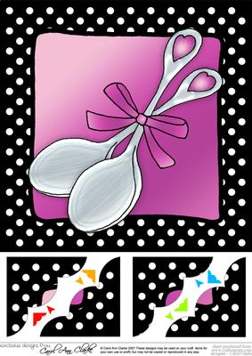 Lovin Spoonful 8 x 8 Scalloped Corner Topper