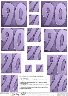 90th Metallic Age Twisted Pyramage Sheet