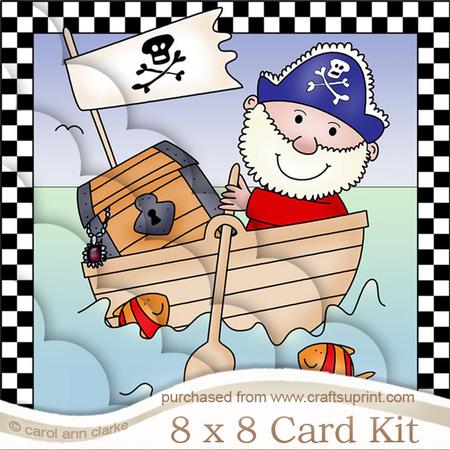 8 x 8 Pirates Ahoy!! Kit with Scalloped Corners