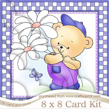 8 x 8 Robert's Flowers Kit with Scalloped Corners