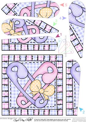 Baby Nappy Pins Fan Pyramage Topper