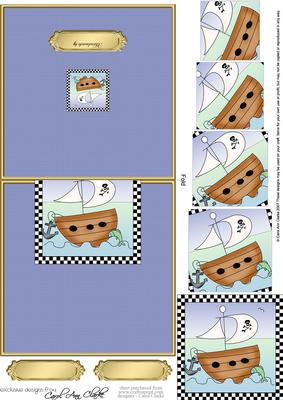 Pirate Ship No-hole Over the Edge N Spiral Pyramid