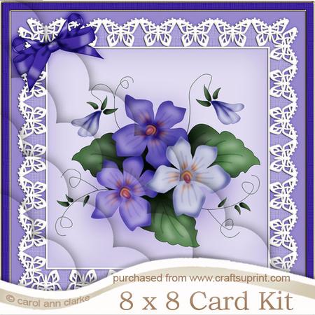 8 x 8 Pretty Viola Kit with Scalloped Corners