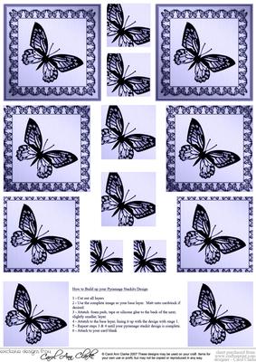 Butterfly Pyramage Sheet