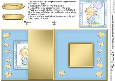 Robert's Balloon No-hole Fold Back Card