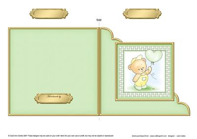 Robert's Balloon Cut and Fold Corner Card