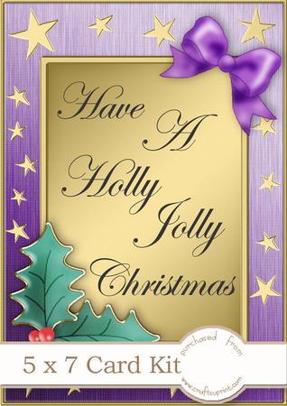 5 x 7 Elegant Christmas Greetings Kit with 3D Decoupage