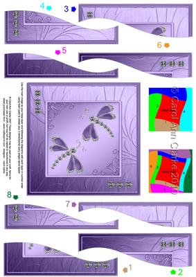 Diamante Dragonflies Wavy Spiral Side Stacker