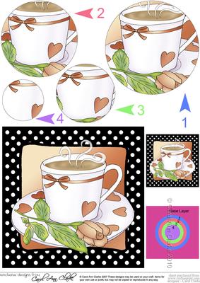 Time for Tea Circle Pyramage Topper