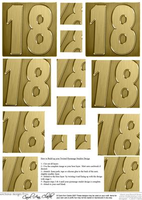 18th Metallic Age Twisted Pyramage Sheet