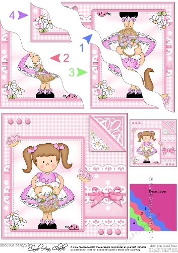 Cute Girlz & Lace Wavey Corner Stacker