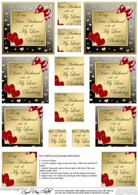 Husband - Birthday Pyramage sheet
