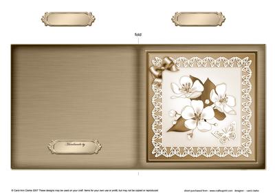 Apple Blossom Cut and Fold Card