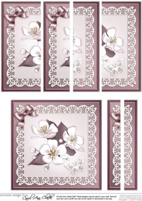 Apple Blossom Quick Card with Side Stacker Topper