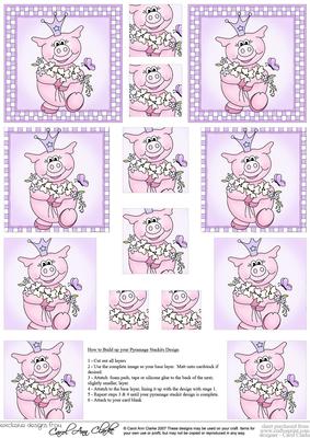 Princess Piggywig Pyramage Sheet