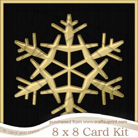 8 x 8 Xmas Snowflake Twisted Tunnel Card Kit