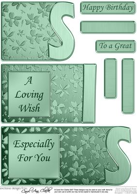 Sis Elegant Metallic Book Sheet