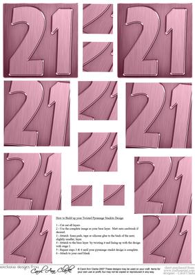 21st Metallic Age Twisted Pyramage Sheet
