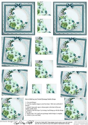 Spring Flowers Twisted Pyramage Sheet