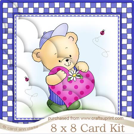 8 x 8 Robert's Heart Kit with Scalloped Corners