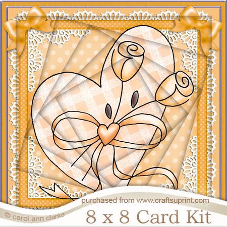 8 x 8 Lovin Heart Twisted Tunnel Card Kit