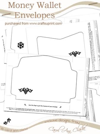Money or Gift Wallet Card Envelope Kit
