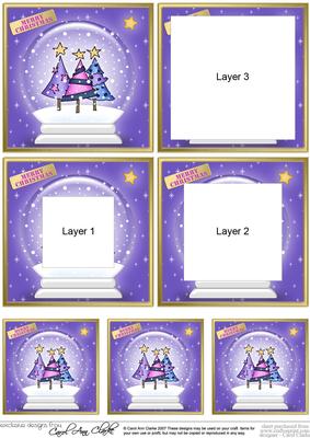 Funky Xmas - Christmas Snowglobe Tunnel Topper