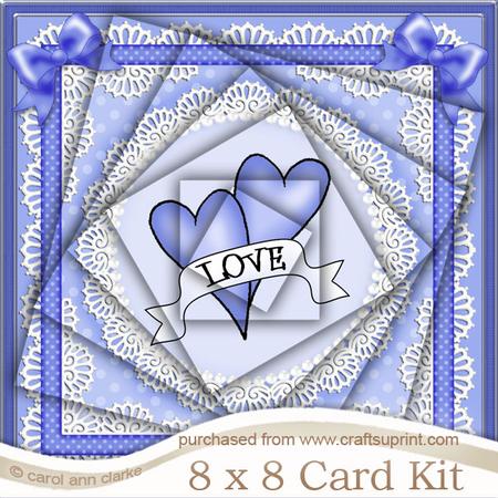 8 x 8 Love Hearts Twisted Pyramage Kit