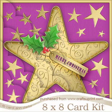 8 x 8 Xmas Star Kit with Scalloped Corners